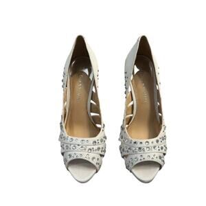 Gianni Bini, Silver, Style: ANNA042 heels